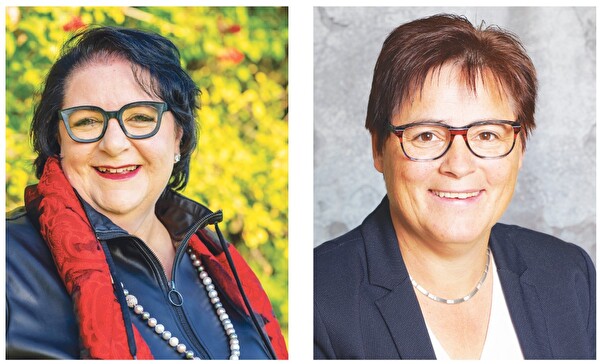 Yvonne Koller-Zumsteg, Präsidentin Perspektive Thurgau (l.) und Daniela Di Nicole, Präsidentin conex familia.