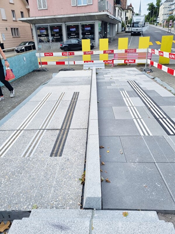In Anwesenheit von Vertretern der Pro Infirmis wurden am Bahnhof Bemusterungen durchgeführt