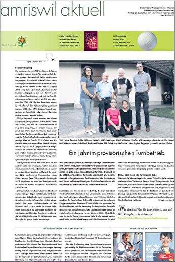 Amriswil Aktuell vom 20.09.2019