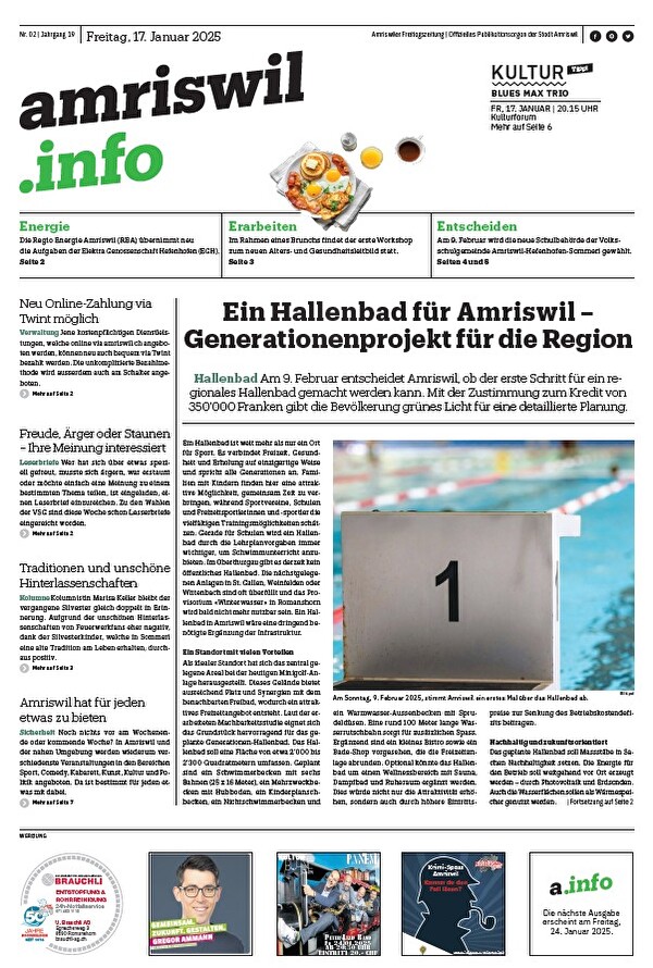 Titelseite amriswil.info