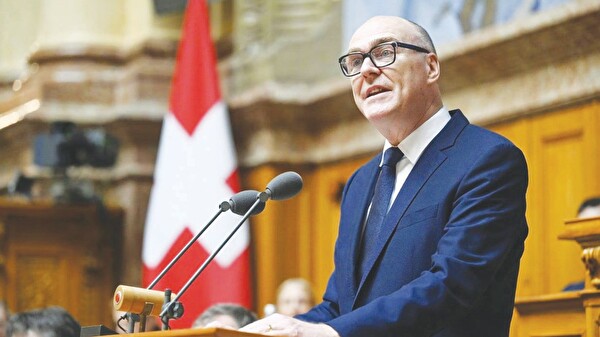 Bundesrat Martin Pfister hält die Festansprache an der diesjährigen Bundesfeier in Amriswil.