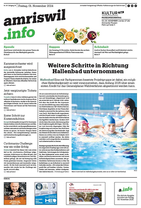 Titelseite amriswil.info