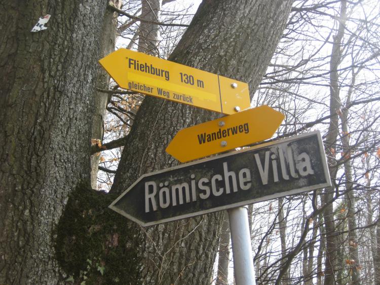 Wegweiser Römische Villa