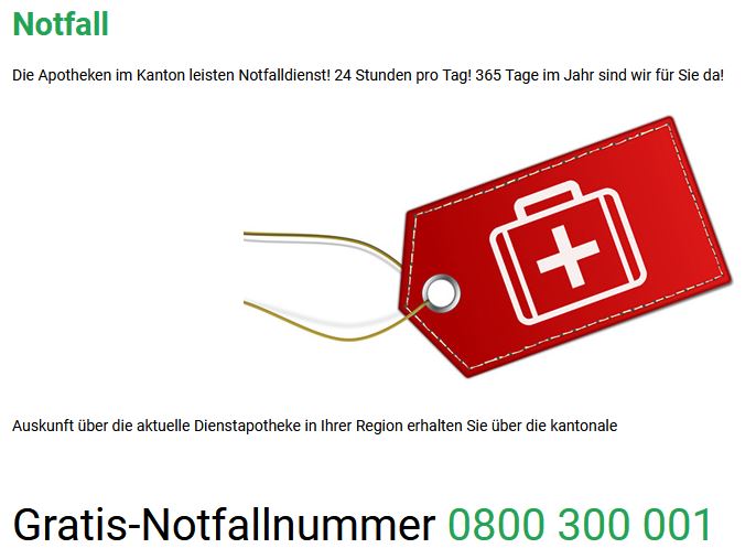 Notfallnummer Apotheke
