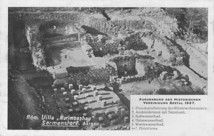 Postkarte Römische Villa