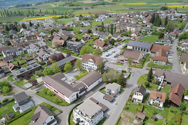 Luftbild Schulanlage