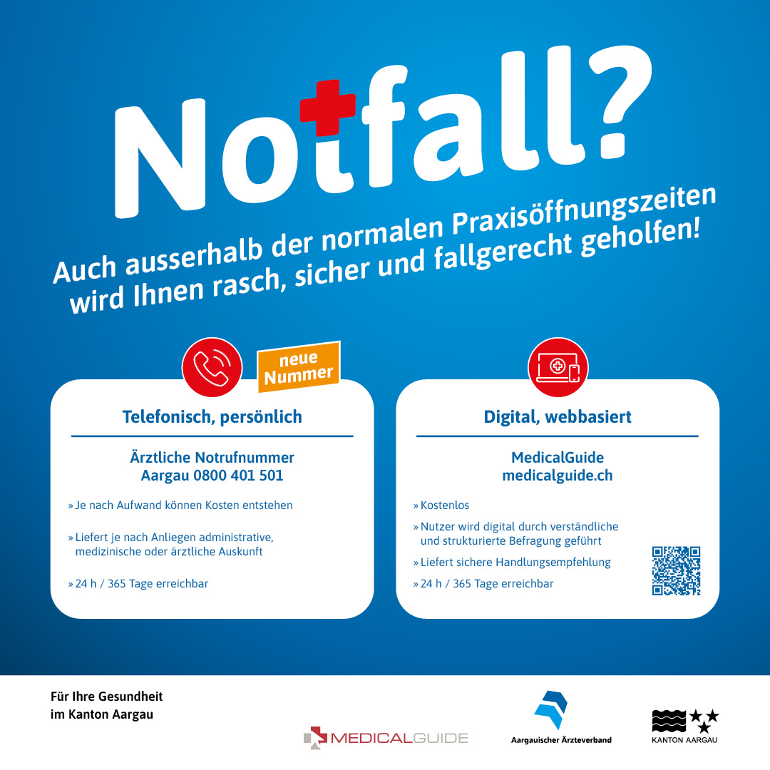 Notfall ausserhalb Öffnungszeiten