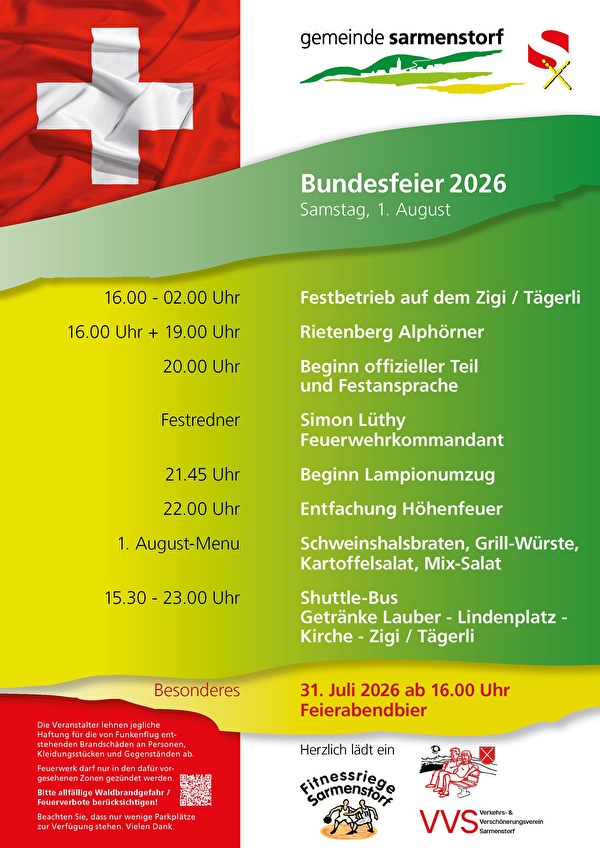 Flyer Bundesfeier 2026