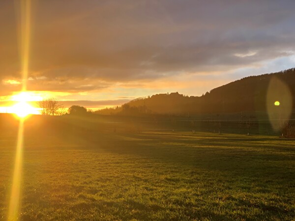 Sonnenaufgang Richtung Dielsdorf