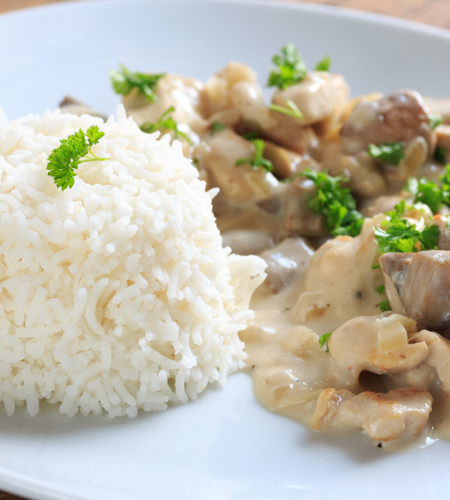 Pouletgeschnetzeltes Trockenreis