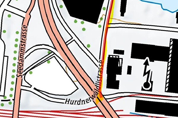 Baustellenplan Hurdnerwäldlistrasse