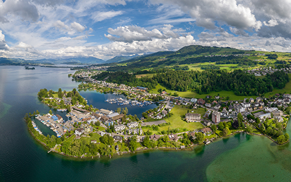 Luftbild Gemeinde Freienbach