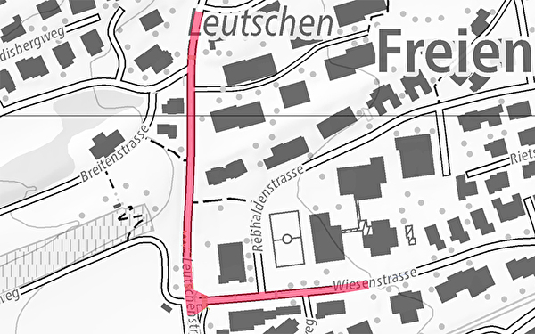 Baustelle Leutschen- und Wiesenstrasse