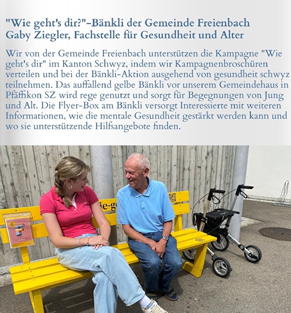gelbes Bänkli