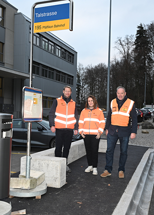 Neue Bushaltestelle an der Talstrasse