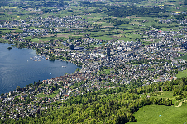 Luftbild Stadt Zug
