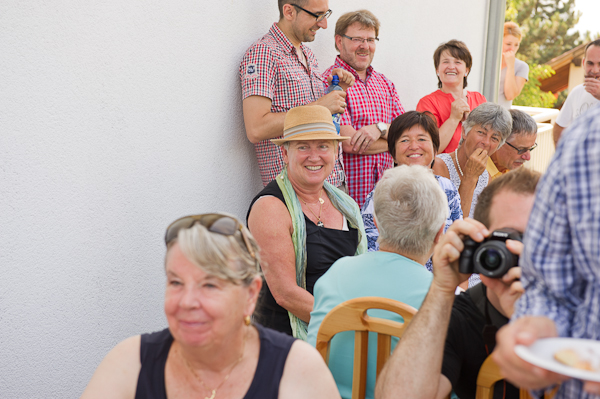 im Garten der Familie Dedovic.
