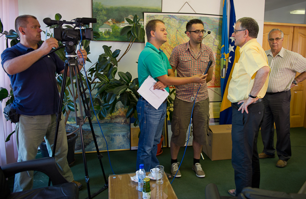 beim Interview mit Vizestadtpräsident Andreas Bossard.