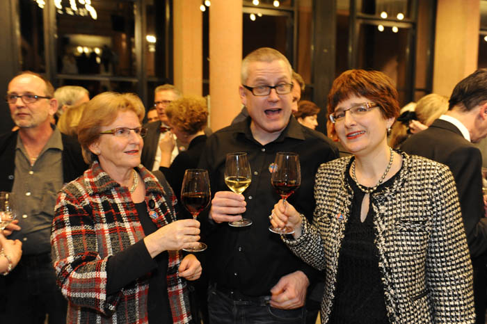Drei Mitglieder der Bunten Liste: Claudia Hess-Candinas, Beat Holdener, Claudia Schmid-Bucher