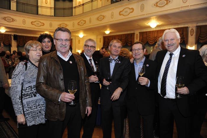 Gregor Baselgia, Ex-GGR, FDP, Erwin Ochsner, Ex-GGR, FDP, Rudolf Balsiger, Ex-GGR, FDP, Urs Banzer, Ex-GGR, FDP Silvio Laubacher, Ex-GGR, FDP