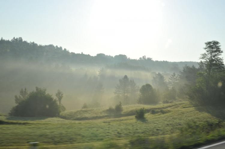 Unterwegs in den Slowenischen Wäldern Richtung Kroatien.