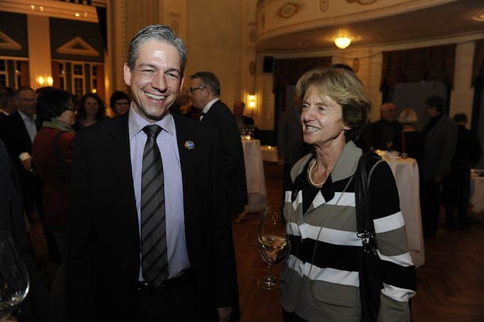 Dominik Schwerzmann, Ex-GGR, CVP, und Martina  Arnold, Ex-GGR, CVP