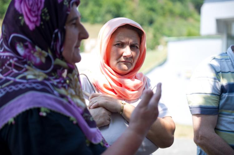 mit den "Müttern von Srebrenica"