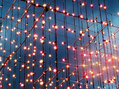 Detailansicht aus dem Lichtermeer beim Postplatz