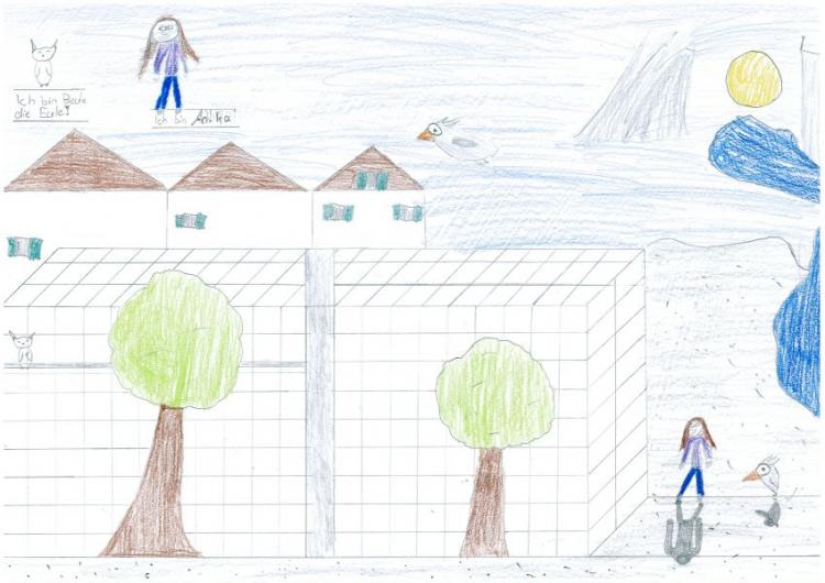 Alissa und Simone Semeraro (3. und 6. Primarstufe, Schulhaus Herti) wünschen sich den Landsgemeindeplatz so.