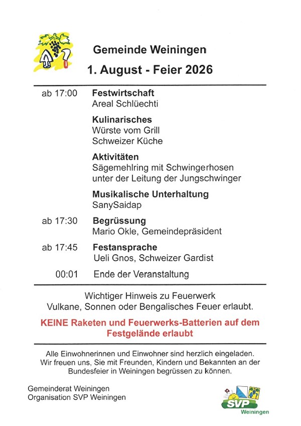 Flyer 1. August