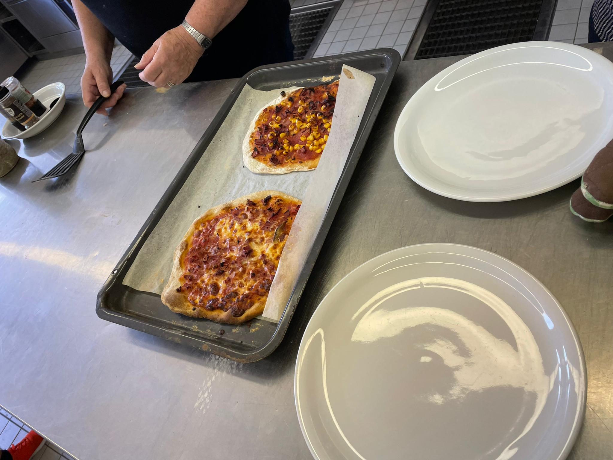 Pizza backen