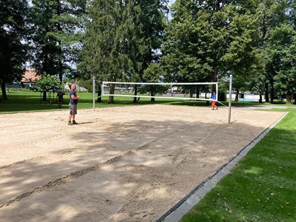 Fertig erstelltes Volleyball-Feld