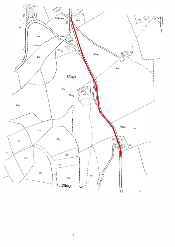 Landstrasse erschwerte Durchfahrt