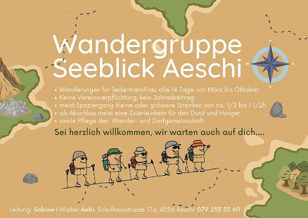 Flyer Wandergruppe