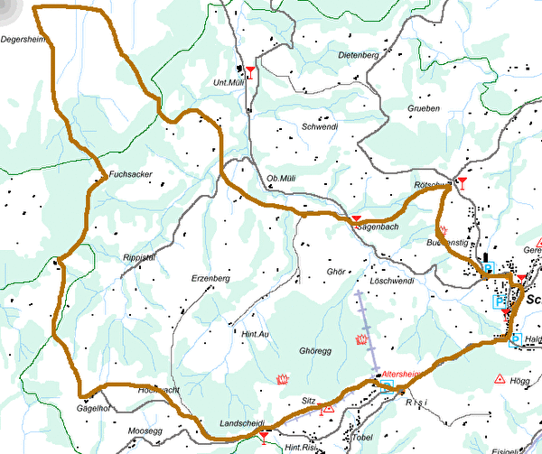 Wanderung Schwellbrunn West