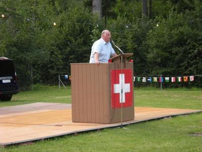 Die Anprache durch Peter Menzi.