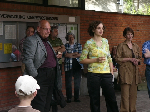 rechts Anita Leuzinger links ihr Vater