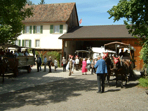 Start zur Kutschenfahrt