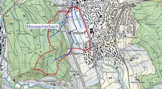 Karte Moosacherbach