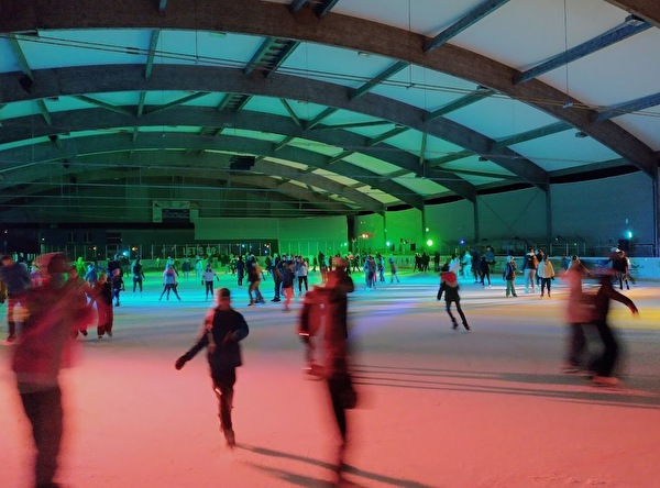 Eisdisco auf der Kunsteisbahn Weihermatt