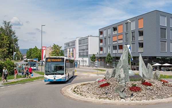 Kreisel Zentrum Spitzacker Urdorf