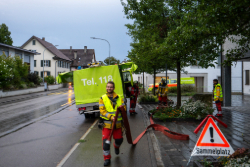 Feuerwehr im Einsatz draussen