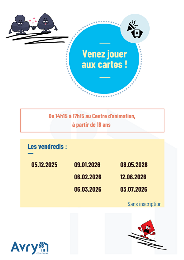 Venez jouer aux cartes