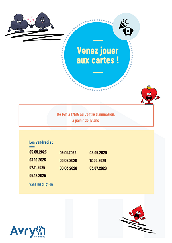 Venez jouer aux cartes