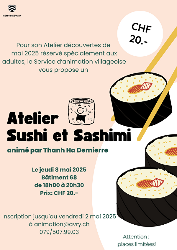Atelier Sushi et Sashimi