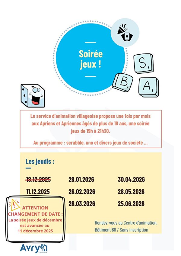 Soirée jeux