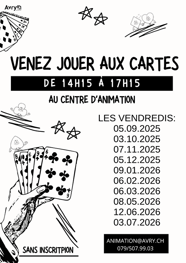 Venez jouer aux cartes