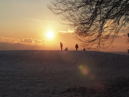 Sonnenuntergang über Hinwil