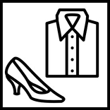 Piktogramm Kleider- und Schuhsammlung