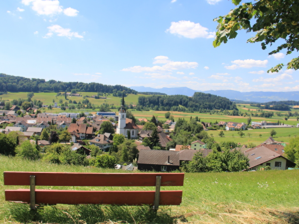 Zielacker Blick auf Dorf